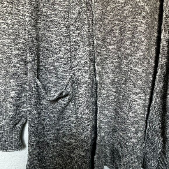 MADEWELL Women's Small Ryder Cardigan Heather Gray Knit Slouchy Open Pockets - Picture 3 of 12